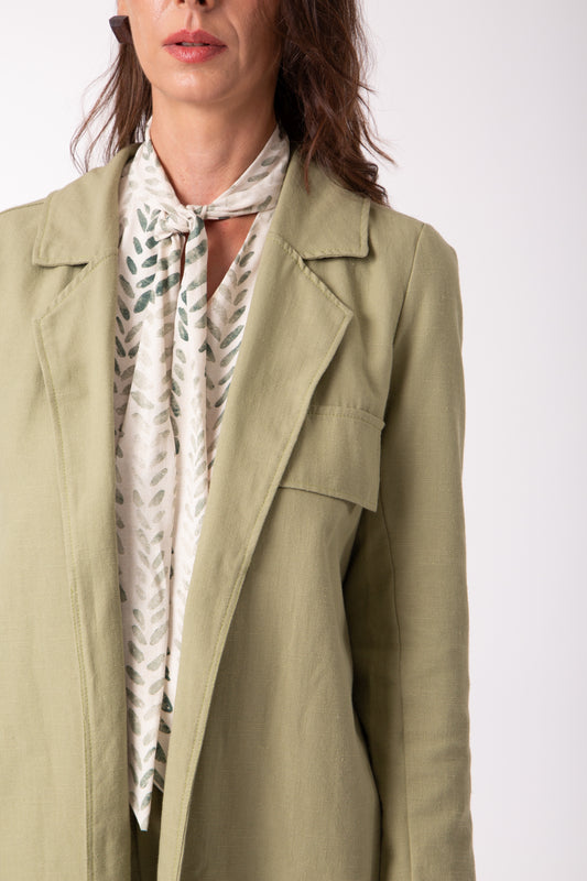 Conjunto alfaiataria verde pistache