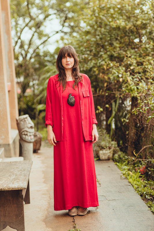Vestido longo casual Paixão