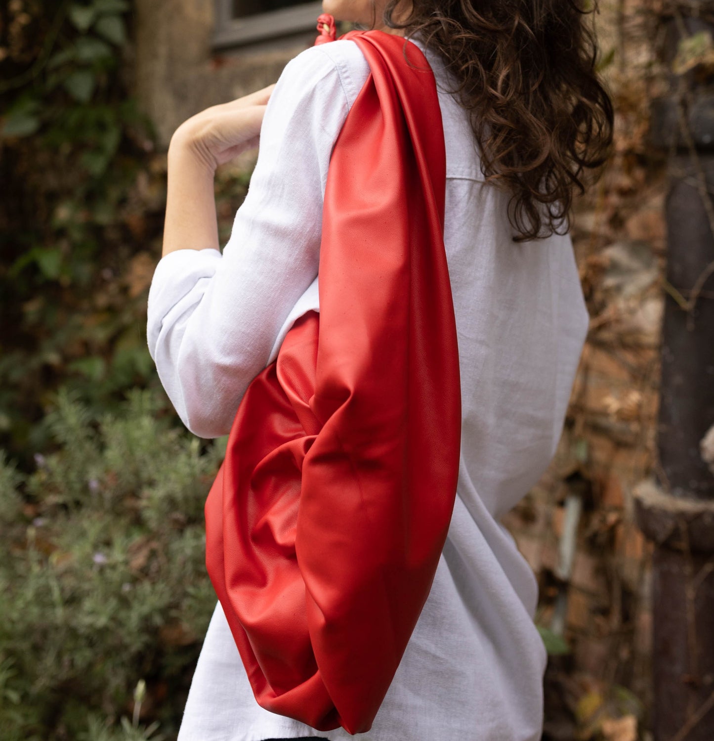 Bolsa Furoshiki PU Vermelha