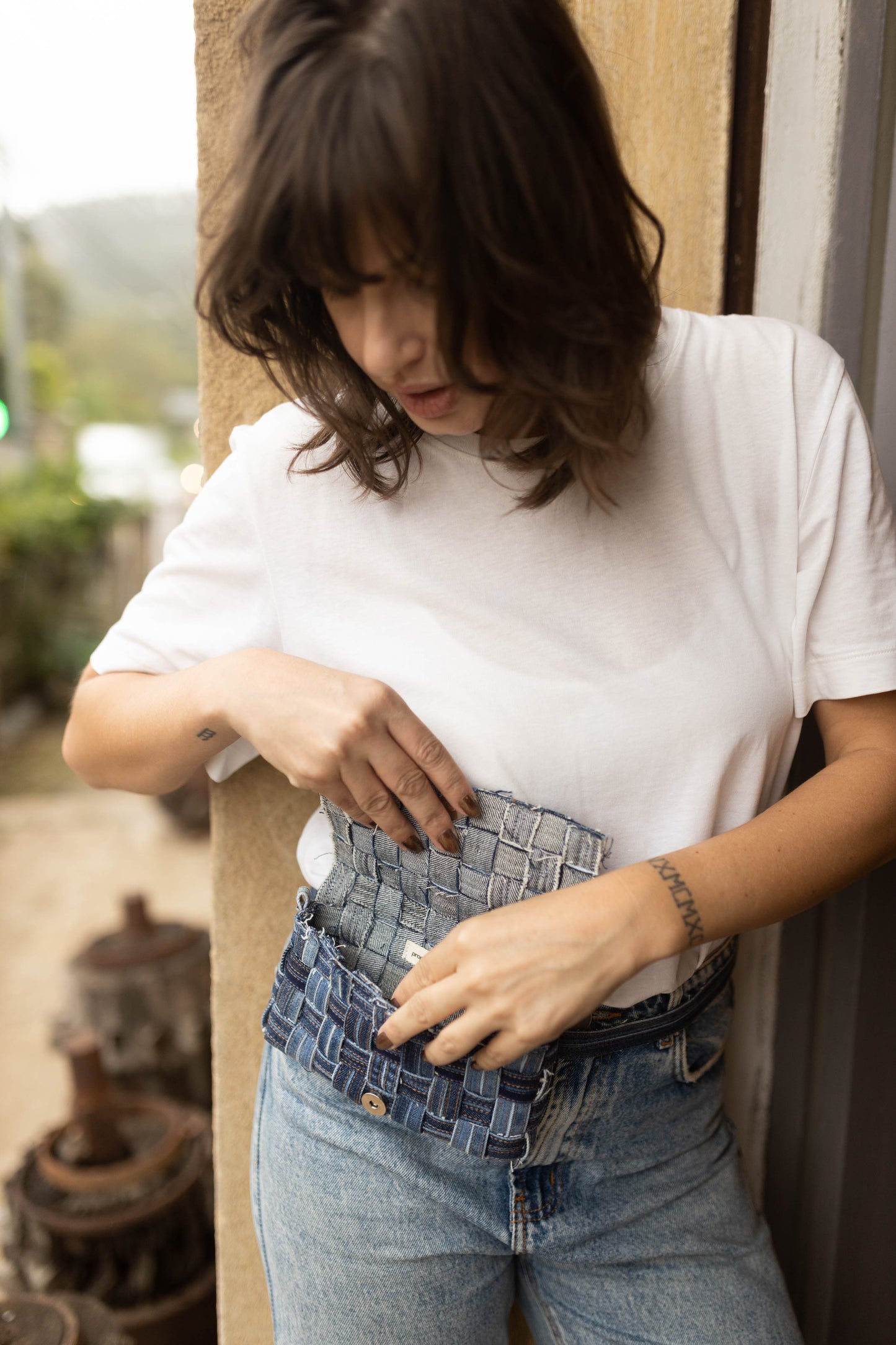 Bolsa jeans Pochete Liberdade