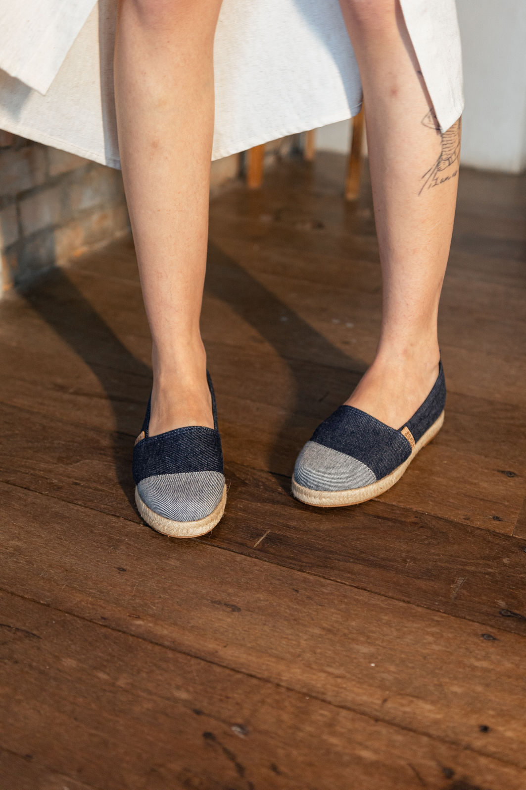 Sapatilha jeans Leveza
