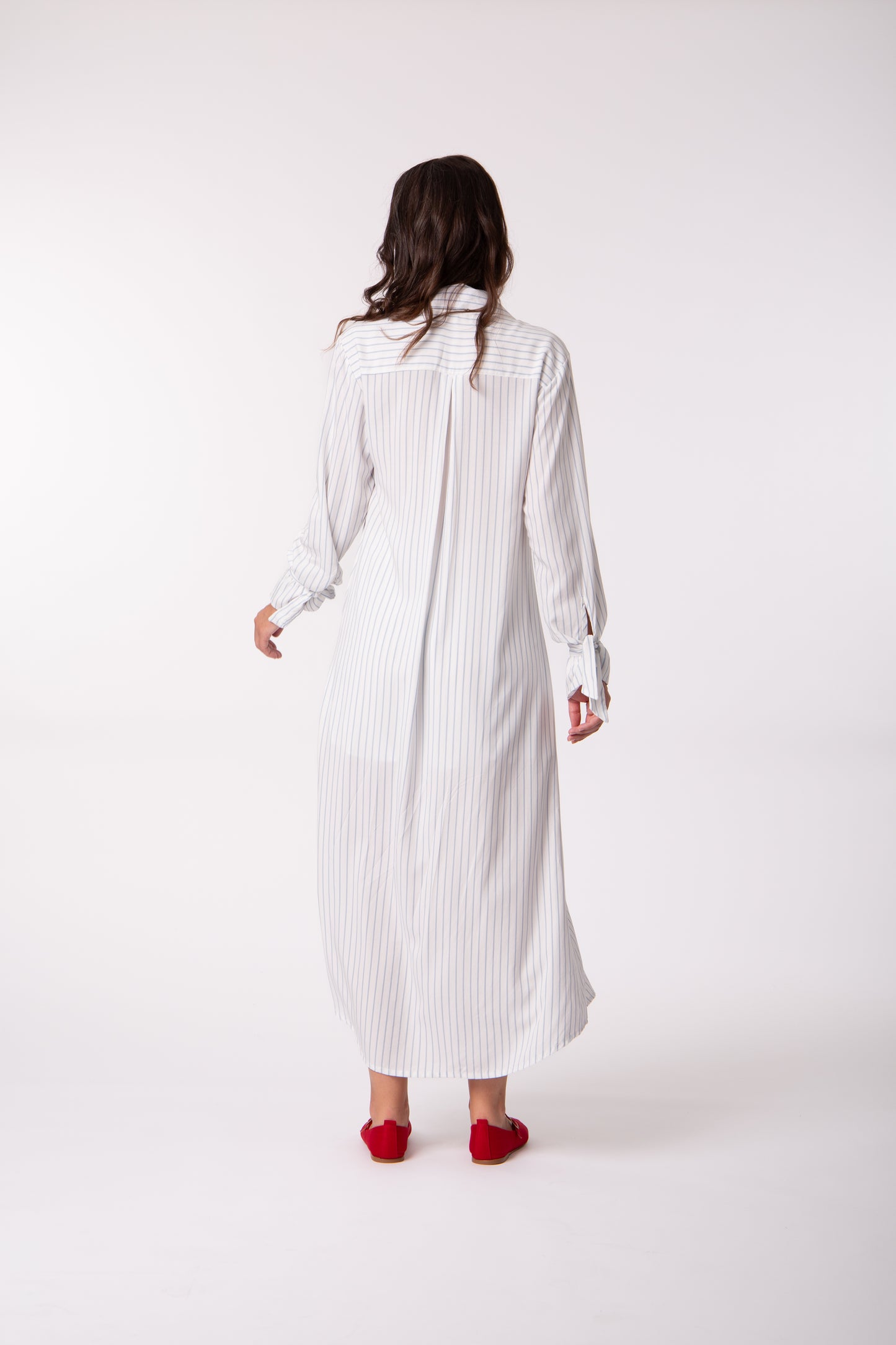 Chemise listrada algodão