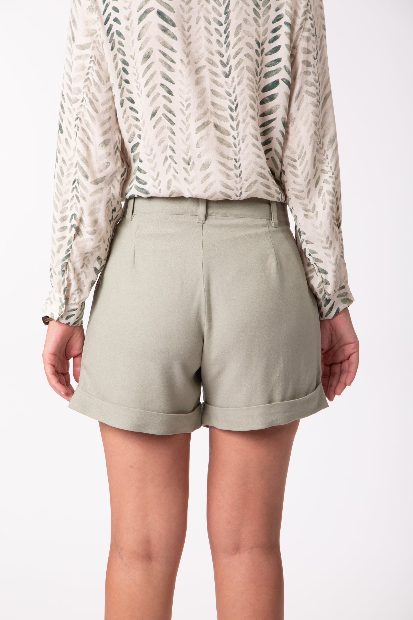 Bermuda Alfaiataria verde pistache