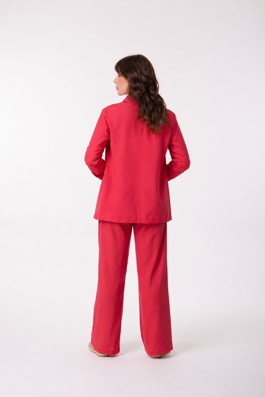 Blazer desconstruído vermelho goiaba