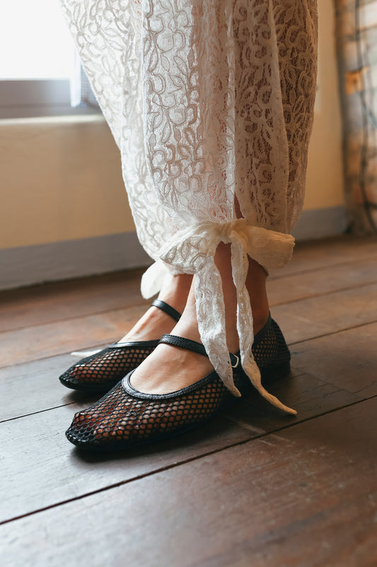 Calça Aladim renda branco