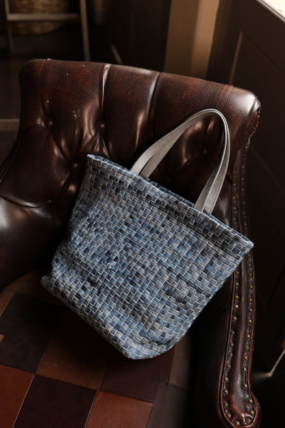 Bolsa jeans Tote Rachel com zíper