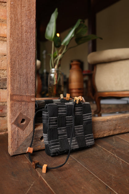 Bolsa Jeans Delicadeza Black Quadrada