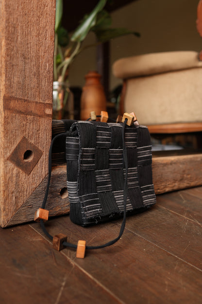 Bolsa Jeans Delicadeza Black Quadrada