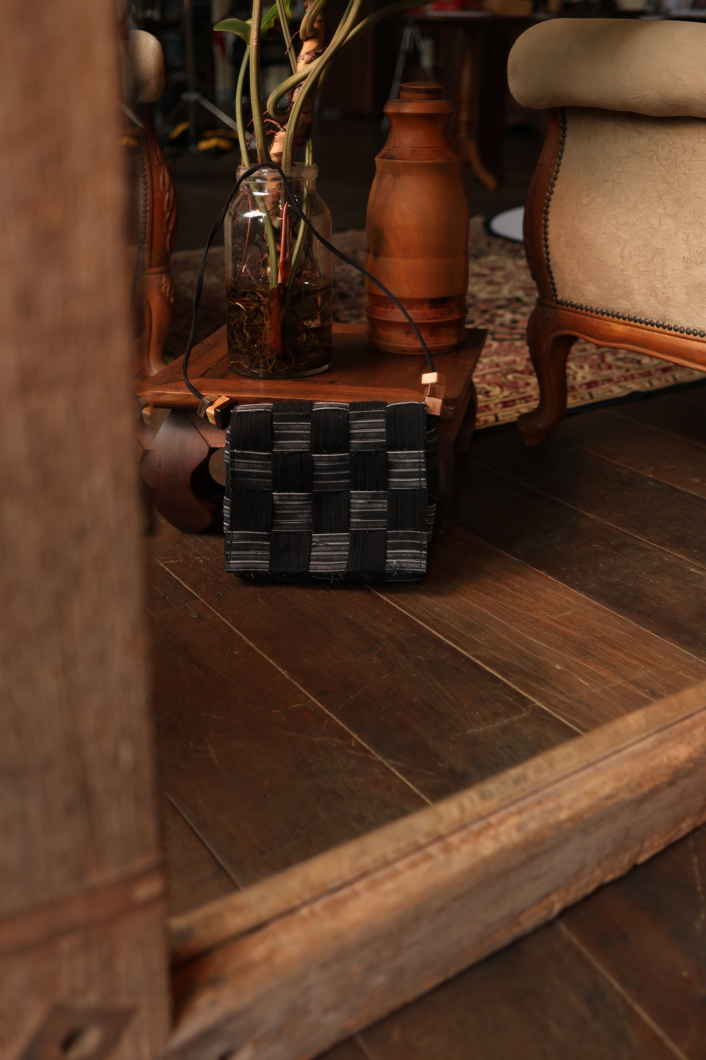 Bolsa Jeans Delicadeza Black Quadrada