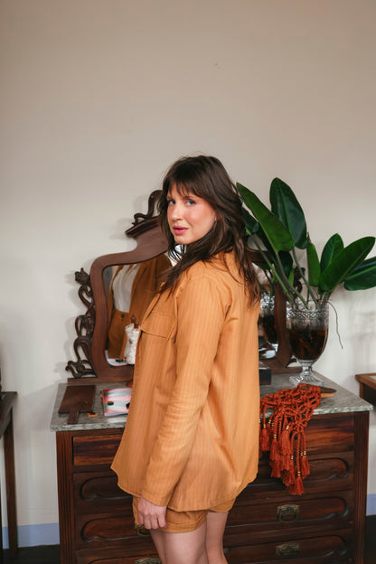 Conjunto alfaiataria blazer e bermuda