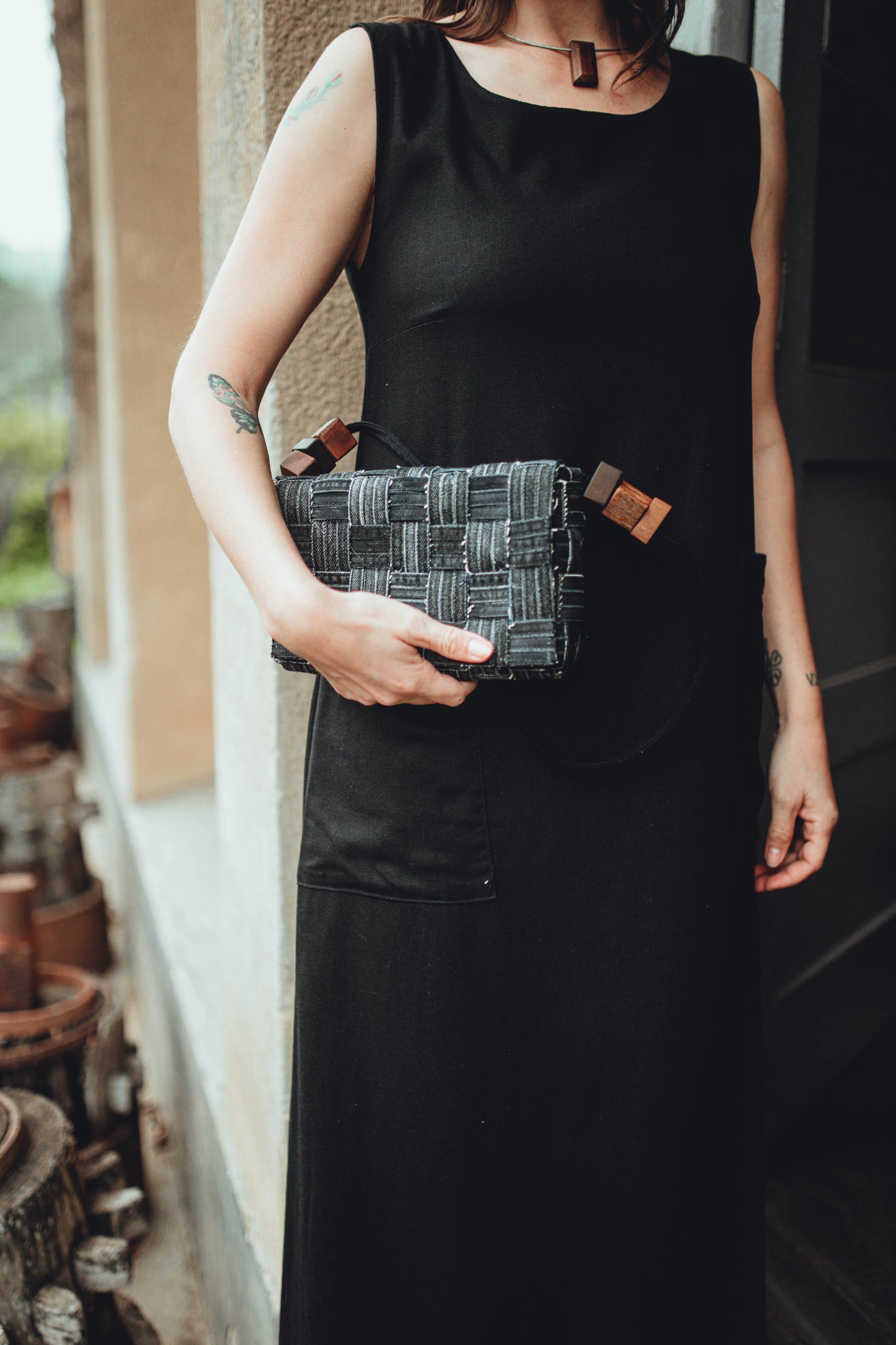 Bolsa Delicadeza retangular black