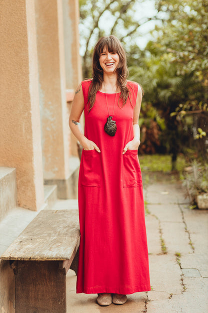 Vestido longo casual Paixão