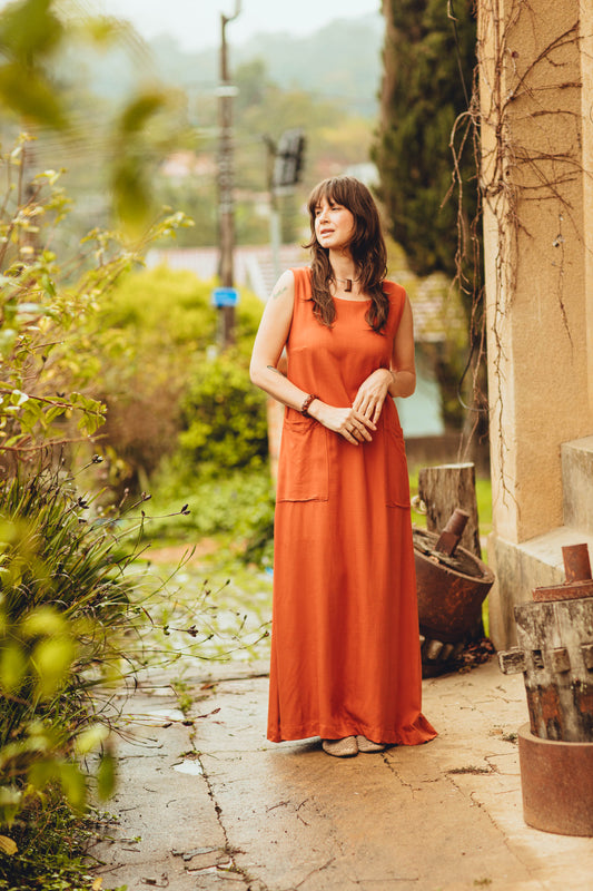 Vestido longo casual Paixão