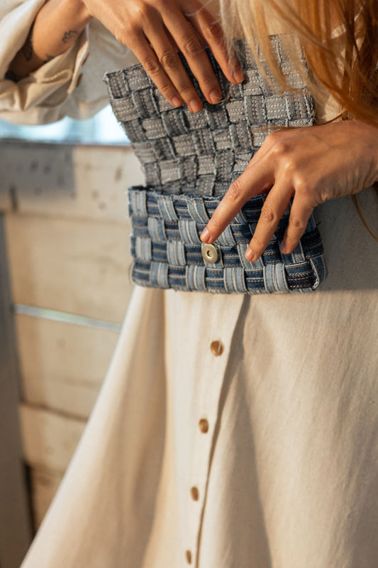 Bolsa jeans Pochete Liberdade